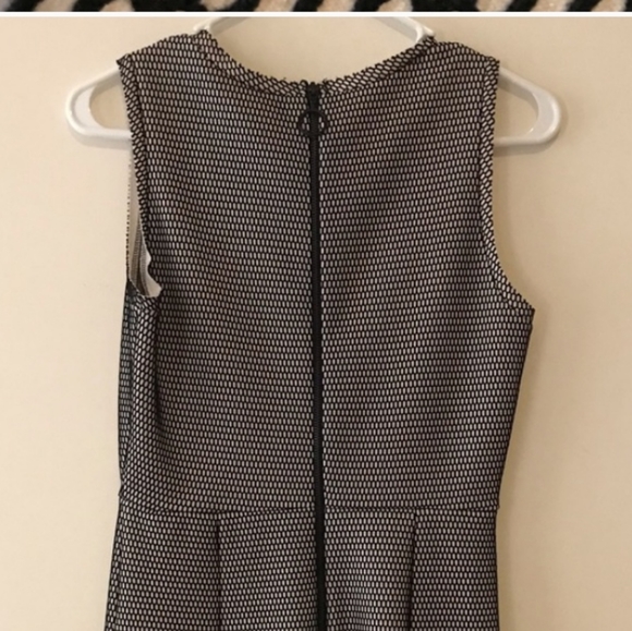 Zara Black and Tan Net Mesh Skater Dress - Picture 5 of 7